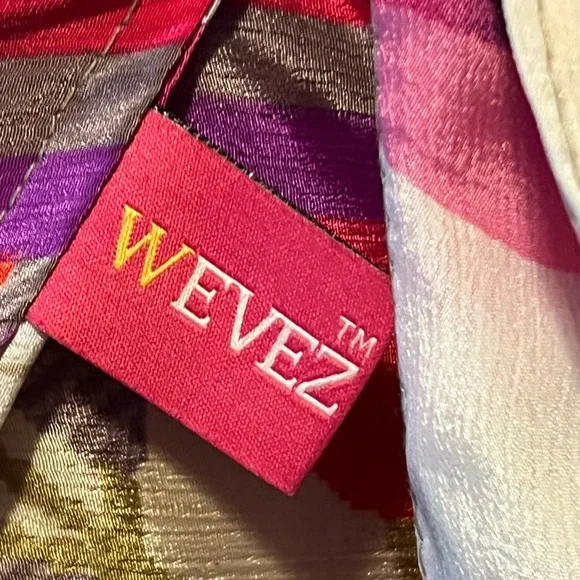 WEVEZ Silk Blend Reversible Boho Wide-leg pants - Picture 3 of 4